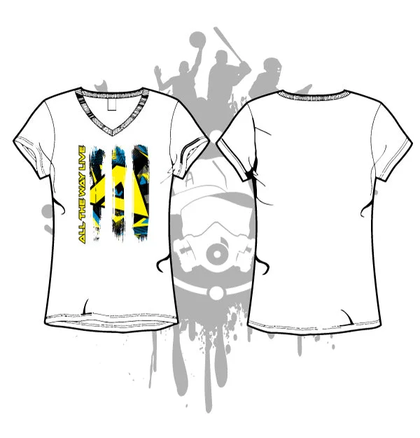 Grunge Arrow Women's White Sub Dye Jersey Soft Hooded Sweatshirt
