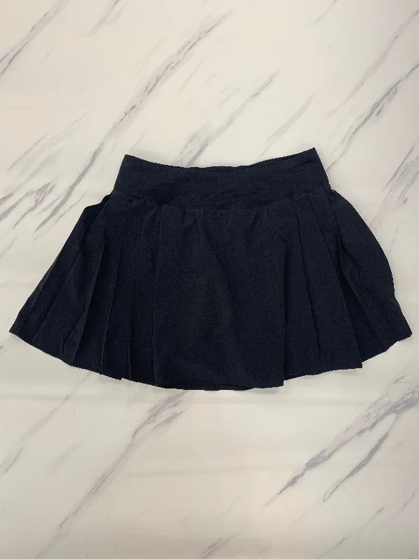 Athletic Skort By Lululemon In Black, Size: 4 Comfortable unclassified skirts